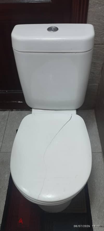 قاعده حمام ديورافيت كامله بيضاء بحاله جيده