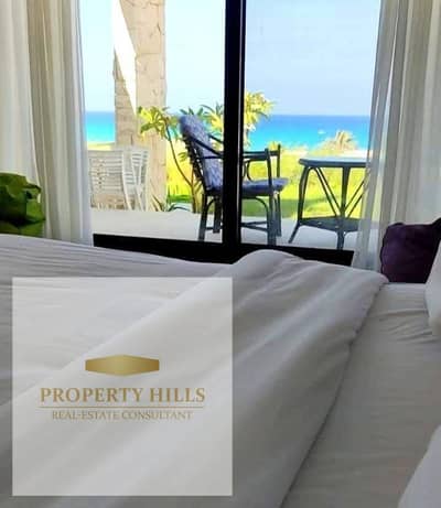هبيع أميز فيلا استلام فوري متشطبه بالكامل بالتكيفات والمطبخ full sea view
