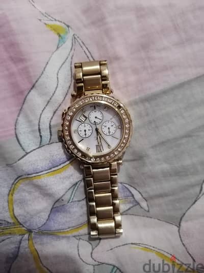 ​ساعة GC Guess Collection سويسرية أصلية لون ذهبي مرصعة بالكريستال