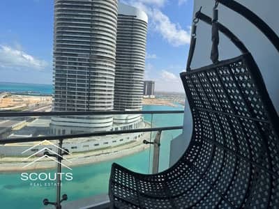 Apartment for Sale New Alamein Towers Direct Sea View Hotel Apartment Ready to Move North Coast Egypt Investment Opportunity