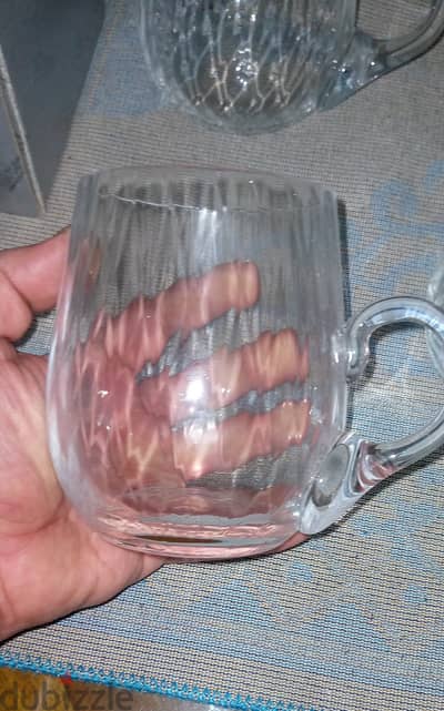 طقم كاسات كريستال اصلى صنع فى تشيكوسلفكيا ماركة moser