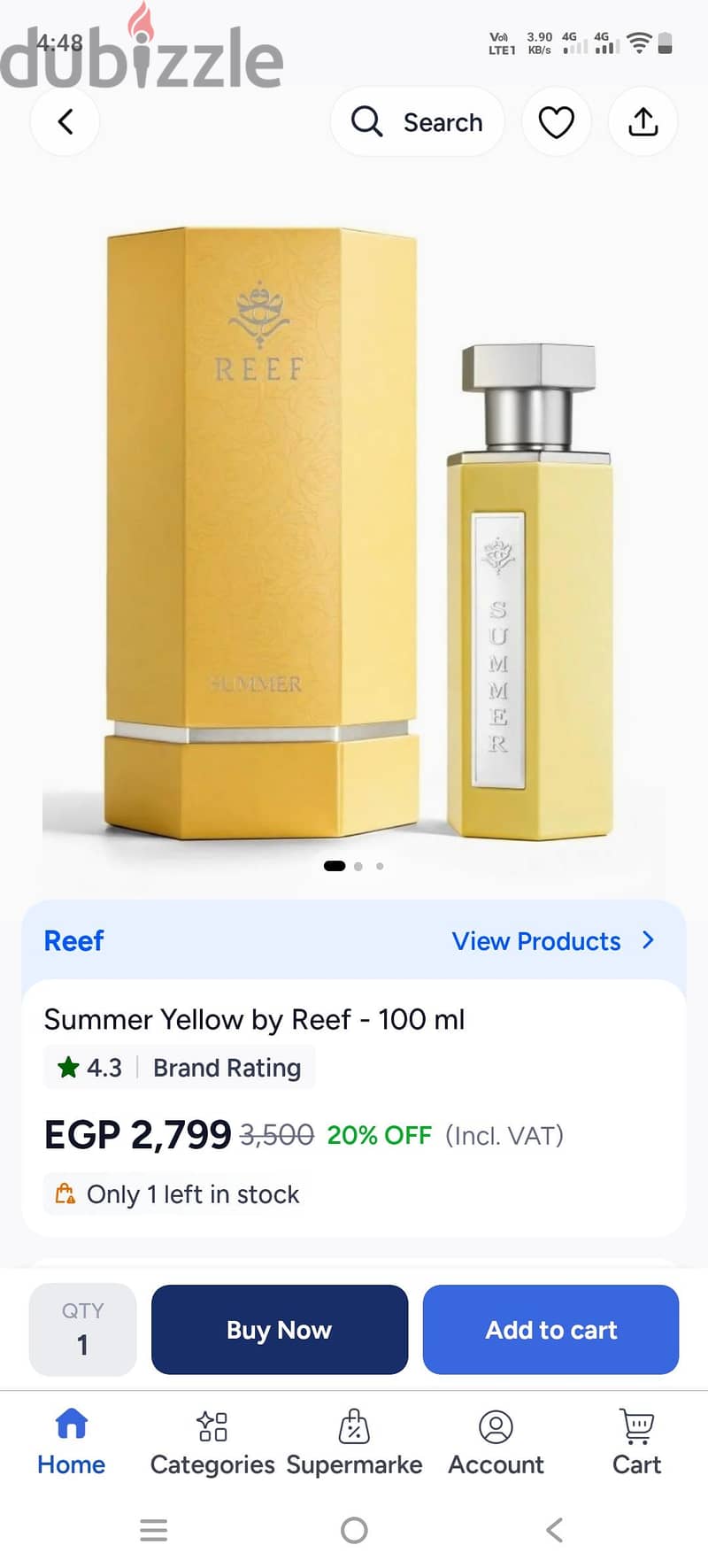 REEF summer yellow unisex 2