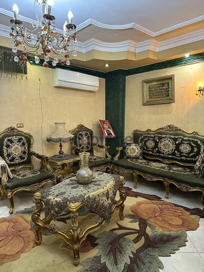 صالون تصميم فرنسي مدهب خشب زان