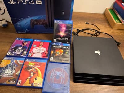 PS4 Pro + 7 Games