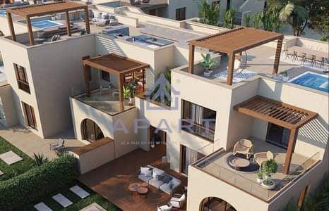دوبليكس بإطلالة رائعة على اللاجون و البحر| موقع مميز داخل مكادي هايتس البحر الاحمر على اطول فتره سداد كامله التشطيب