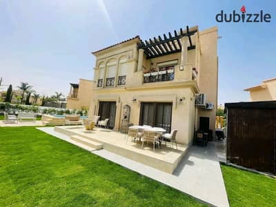 Villa for sale in Madinaty Model C3 with a swimming pool in the most luxurious and modern stages of villas Four Seasons    Land area: 560 meters   Building area: 319 meters      The villa is divided into:   Ground floor:  (Reception 3 pieces - Maid's room with bathroom - Equipped kitchen - Hama