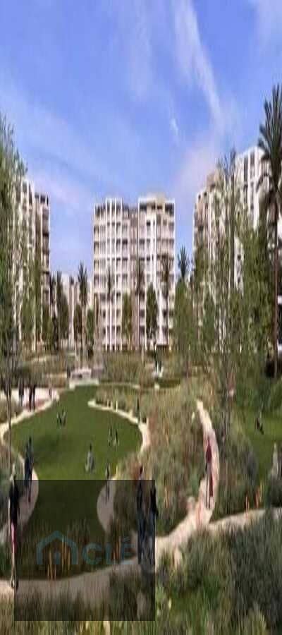 Super deluxe apartment with air conditioning for sale in a prime location with a low down payment and installments over 8 years in Zed East Compound