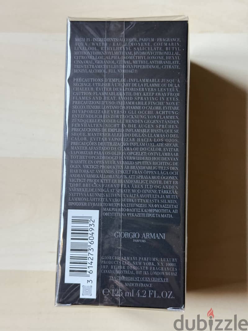 Perfume Armani code 125ml 4