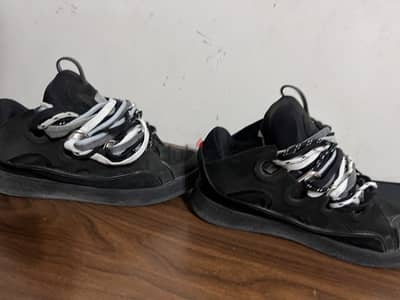 Lanvin oreo shoes size 44 black
