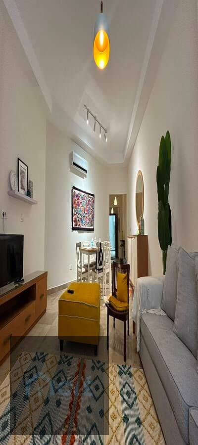 A fully Furnished, apartment with the finest furniture and latest appliances for rent at the lowest daily rate in the Latin Quarter of El Alamein City