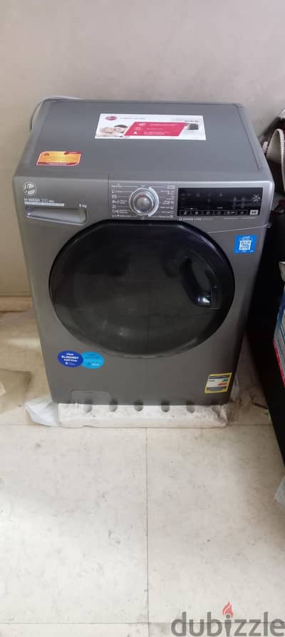 غسالة هوفر 8 كيلو انفرتر - جديدة بالكرتونة - ضمان 5 سنوات H-WASH 300 P
