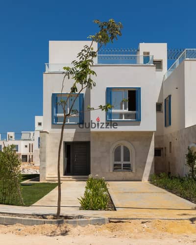 Fully finished, ready for immediate occupancy chalet in Ras El Hekma, North Coast, with direct sea view. Available for viewing now.