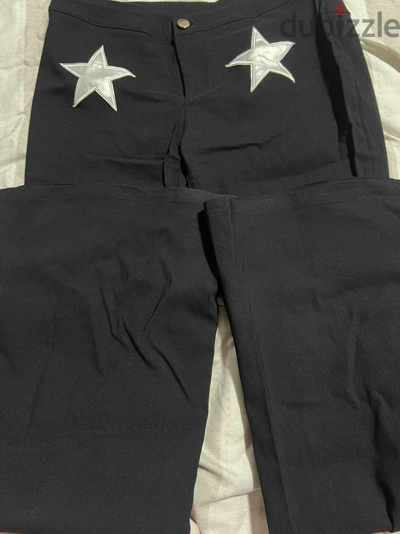 shein star flare pants 1