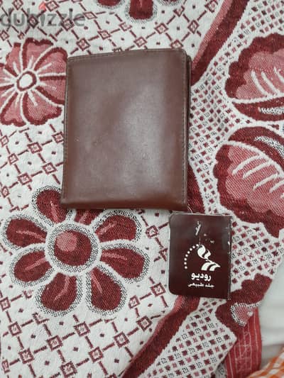 محفظة جلد طبيعى بنى ماركة روديو