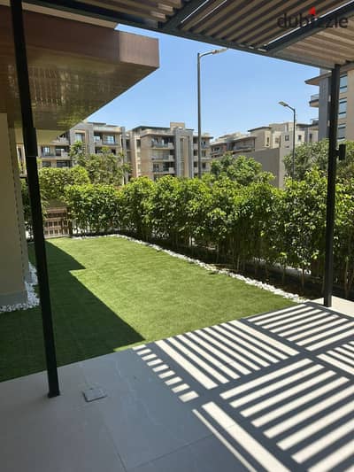 شقة فندقية مفروشة للإيجار في كمبوند أزاد – بحديقة خاصة | Azad Compound فرصة مميزة للإيجار داخل Azad Compound – New Cairo، شقة فندقية مفروشة بالكامل بت