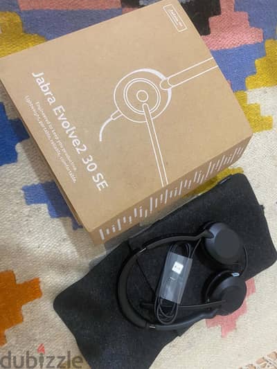 سماعة Jabra Evolve2 30 SE الأصلية (جديدة تماماً)