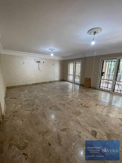 For sale, an apartment of 243 m and a garden of 60 m in Madinaty, in front of the club
