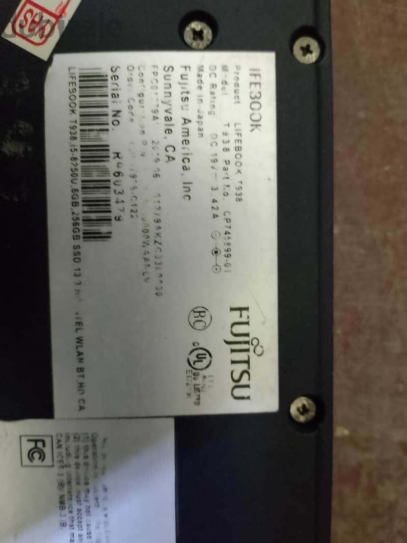 Fujitsu LifeBook T938 6