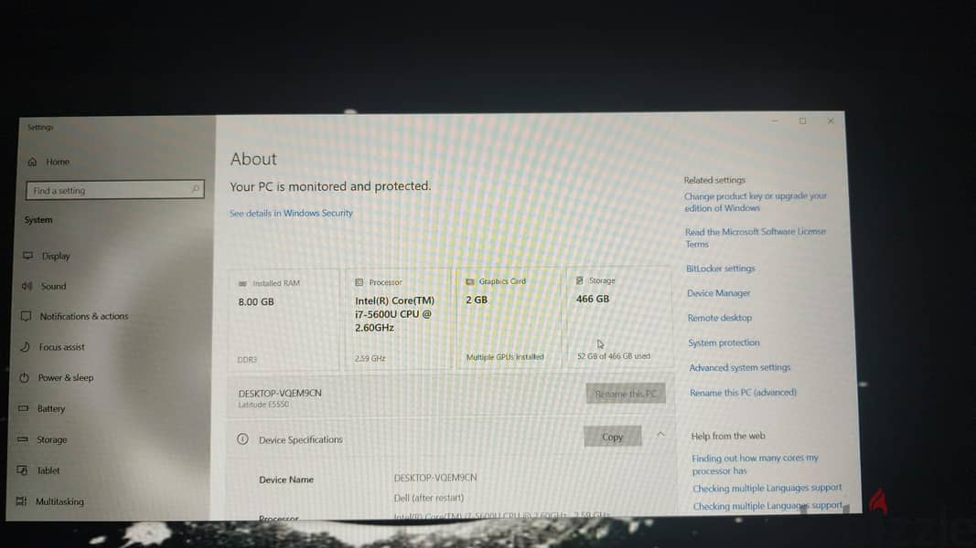 dell latitudee 5550 4