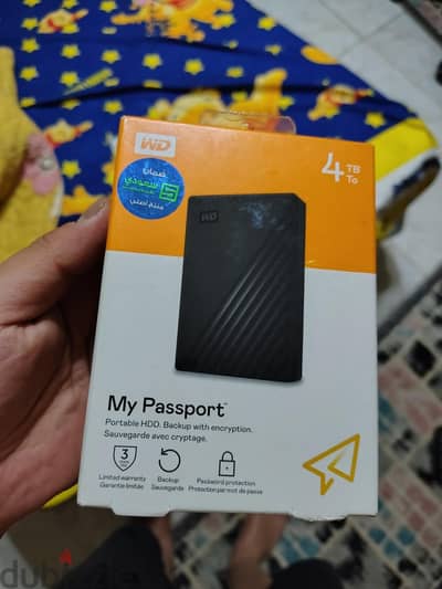 WD My Passport 4TB Portable External Hard Drive