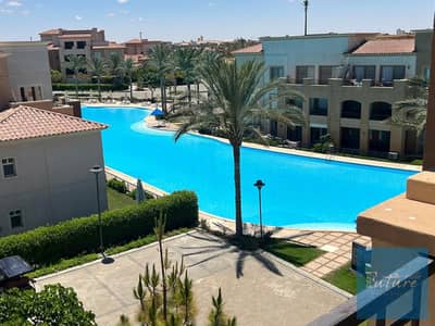 &For rent: Chalet in MARRASSI with a prime location, 2 bedrooms, 2 bathrooms, directly view the privet swimming pool.
