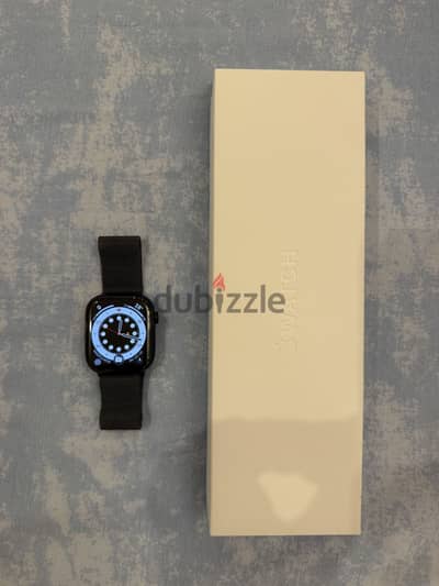 Apple watch 11 46 mm لم تستخدم الا للتجربه بالاستيك الحديد الاصلي