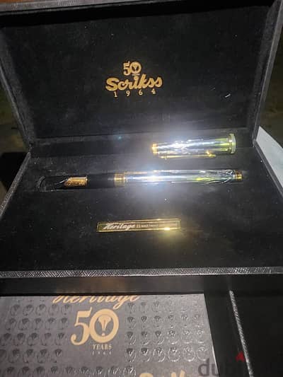 قلم مطلي ذهب ماركه scrikss
