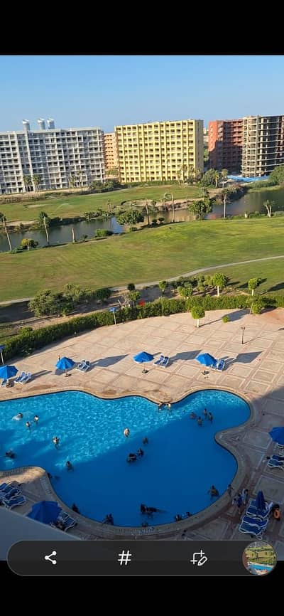للبيع بجولف بورتو مارينا العلمين الجديدة الساحل الشمالي شاليه 120متر مكيف بالكامل