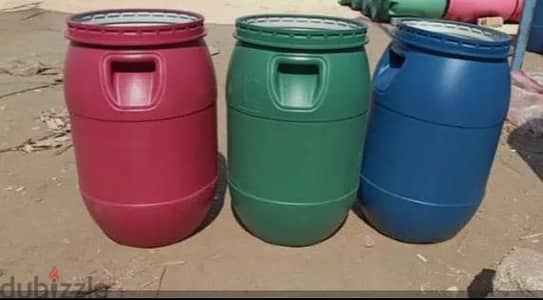 براميل بلاستيك مصرى مبطن وعادى وخامة ثقيلة ومستورد وصاج