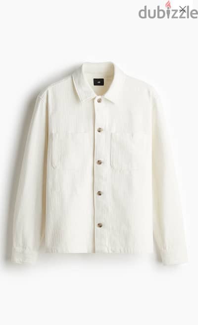 H and m off white overshirt