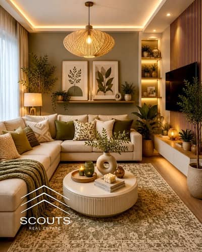 apartment for sale in new capital fully finished , ready to move by installment  apartment for sale in Al Maqsad Compound by instalments