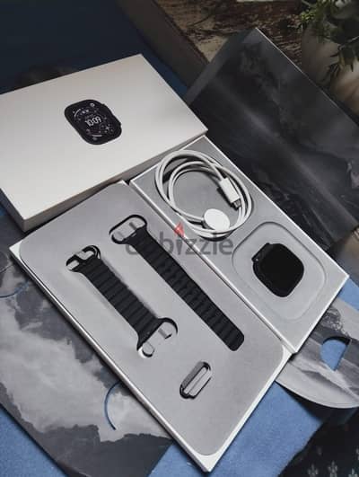 Apple watch ultra 3 49mm Black Ti Black ocean band