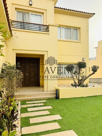 Ready to move fully finished and furnished Villa with AC's and largest land area second row golf in Uptown Cairo El Mokkatam developed by Emaar