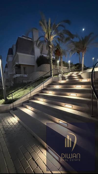 Apartment with a water feature view, offered at a special price with an installment plan, located in the fully serviced Sarai Compound—