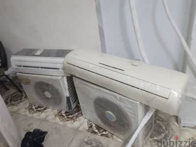 جهازين تكييف اتنين وربع حصان وجهاز واحد ونص حصان بارد فقط حاله ممتازه