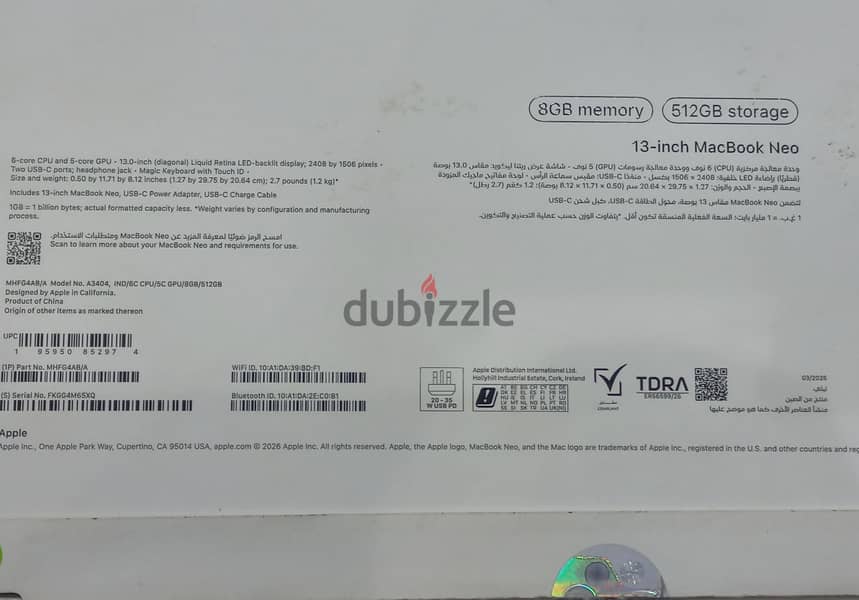 Macbook Neo 2026 2