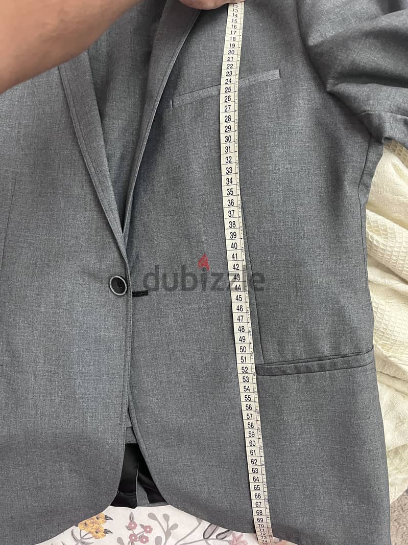 U. TURN grey suit (used) 2