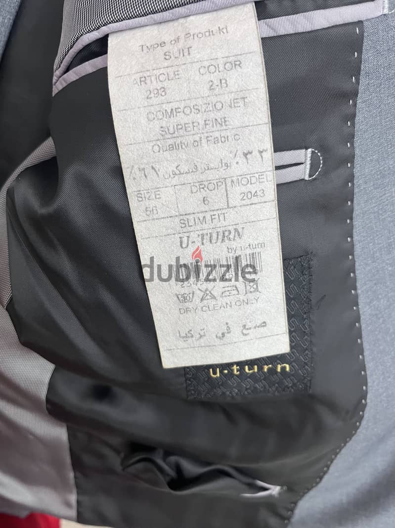 U. TURN grey suit (used) 5