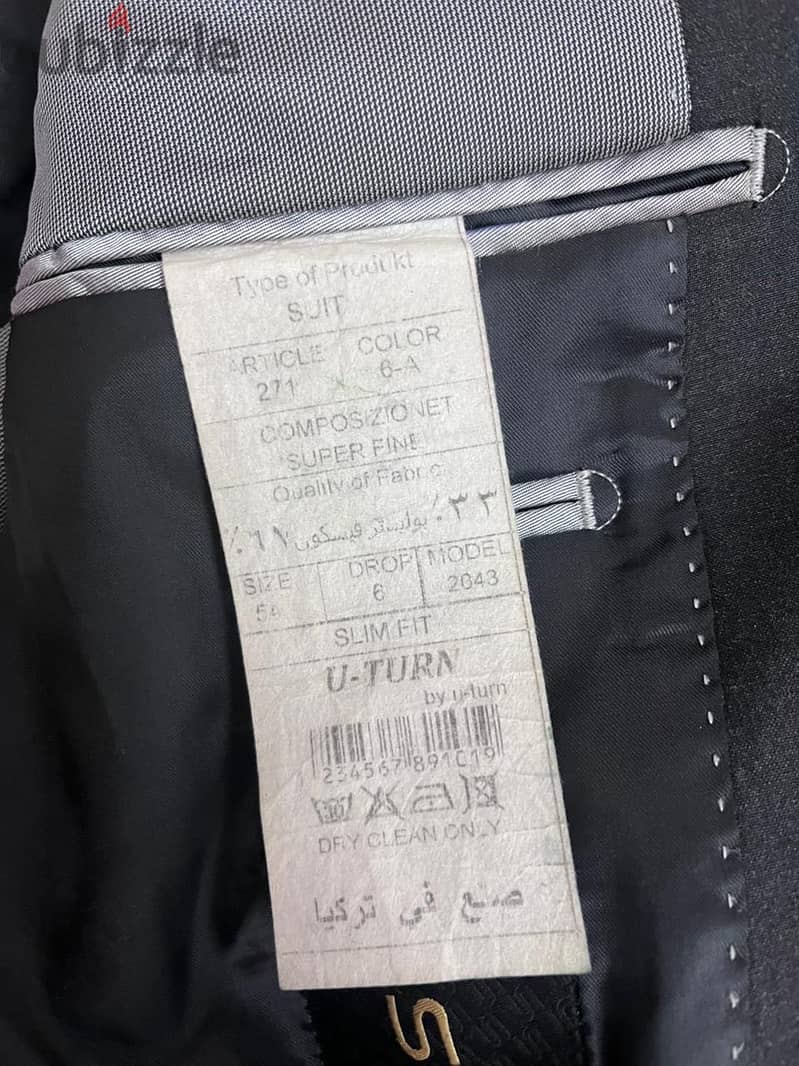 U. TURN grey suit (used) 4