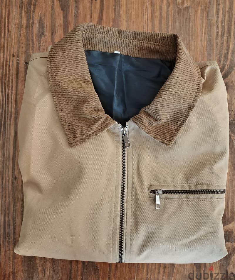 New Khaki Bomber Jacket, size L 3