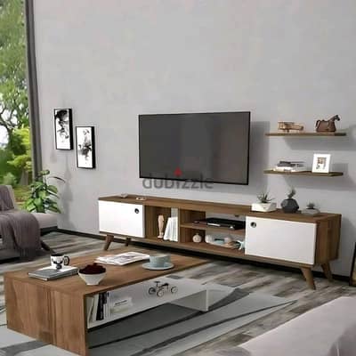 طقم ترابيزة تليفزيون مع ترابيزة قهوة tv unit