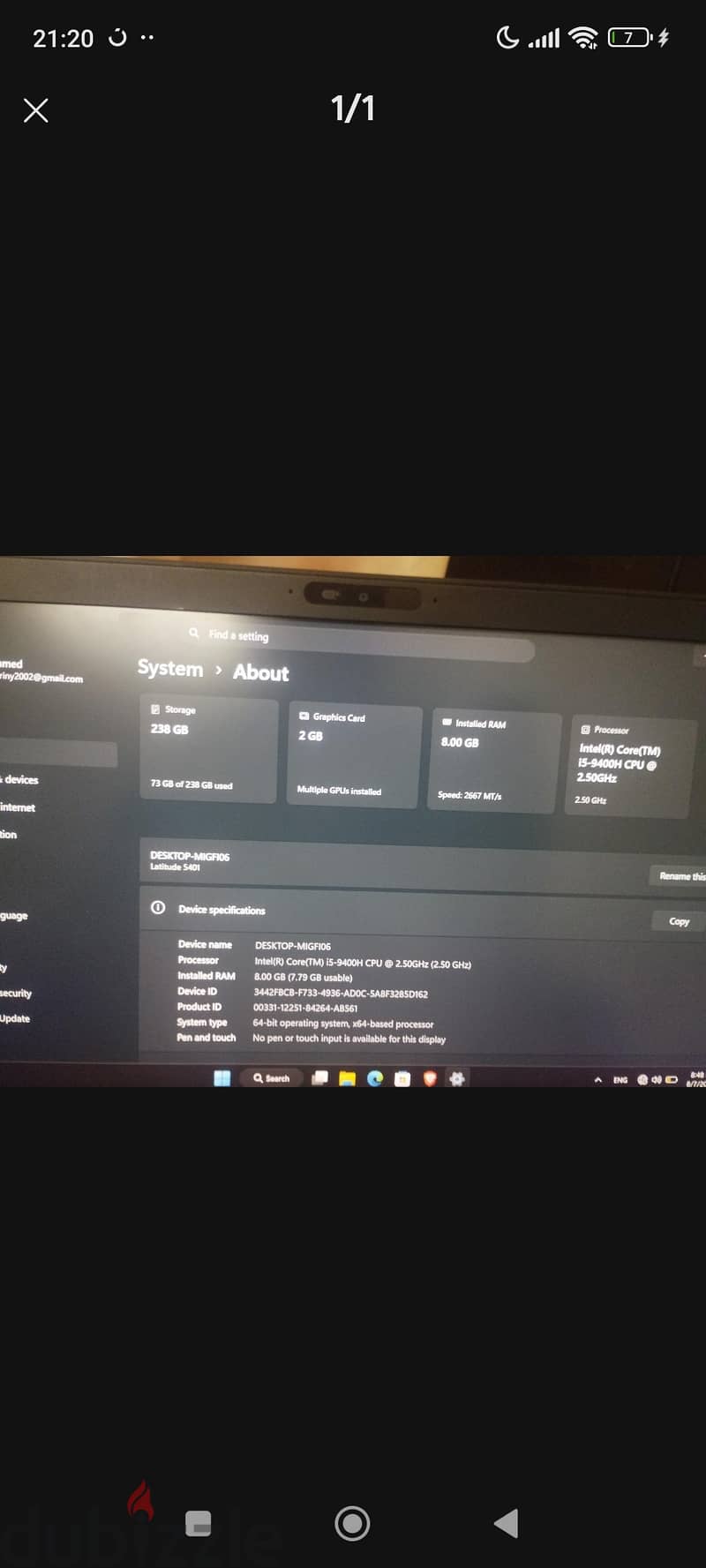 Dell latitude 5401 3