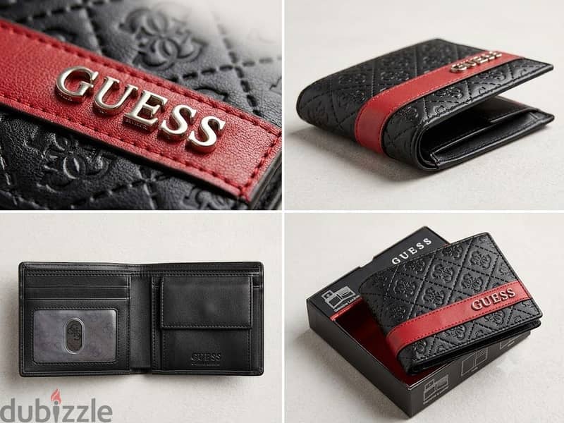 GUESS-Embossed Logo Bifold Wallet 1