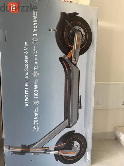 Xiaomi scooter 6 max charged one and half time only. 3 km