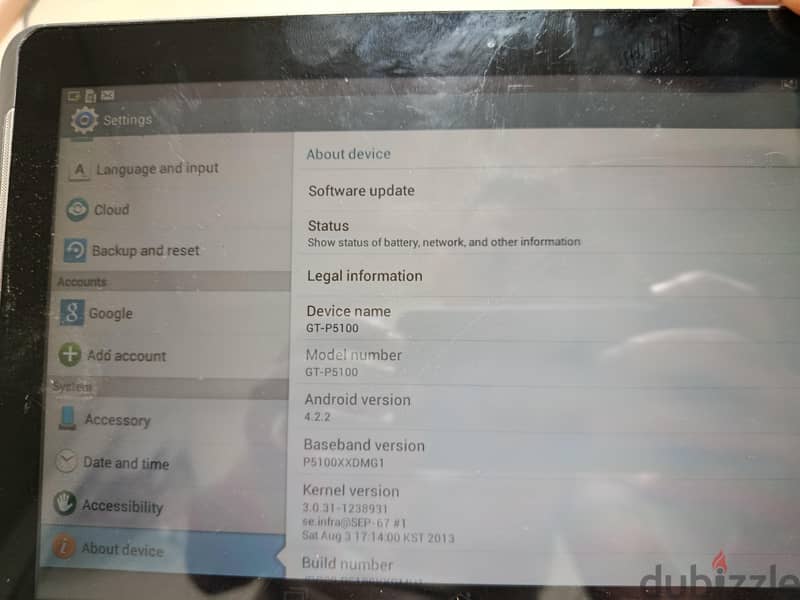 Samsung tab2 GTP 5100 4