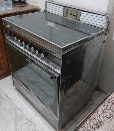بوتاجاز Glemgas غاز 90 سم – 6 شعلة + فرن غاز