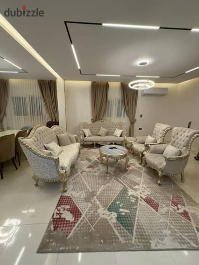 Furnished apartment for rent with four rooms in the first neighborhood, eighth block