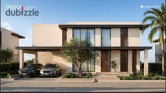 Chalet for Sale with a Direct Lagoon View in Perla Ras El Hekma, North Coast, Fully Finished with Installments