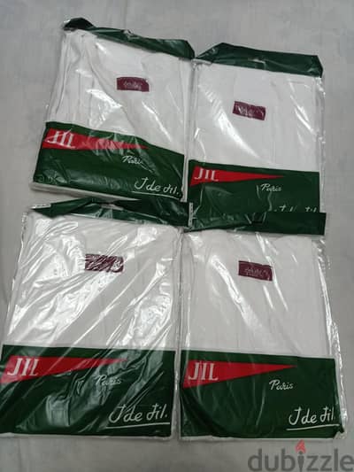 عدد 4 فانلات داخلية رجالى ماركة Jil مقاس 4
