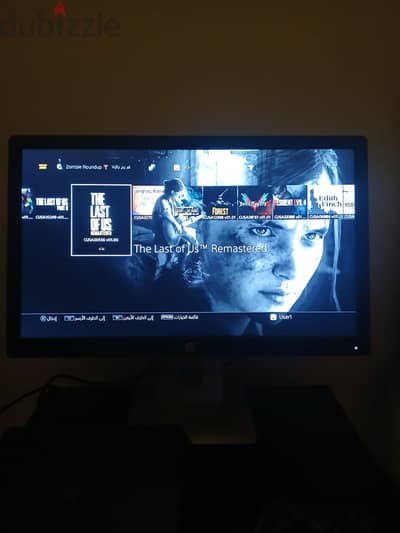 ps4 slim معدل واحد تيرا + شاشة + هارد خارجى